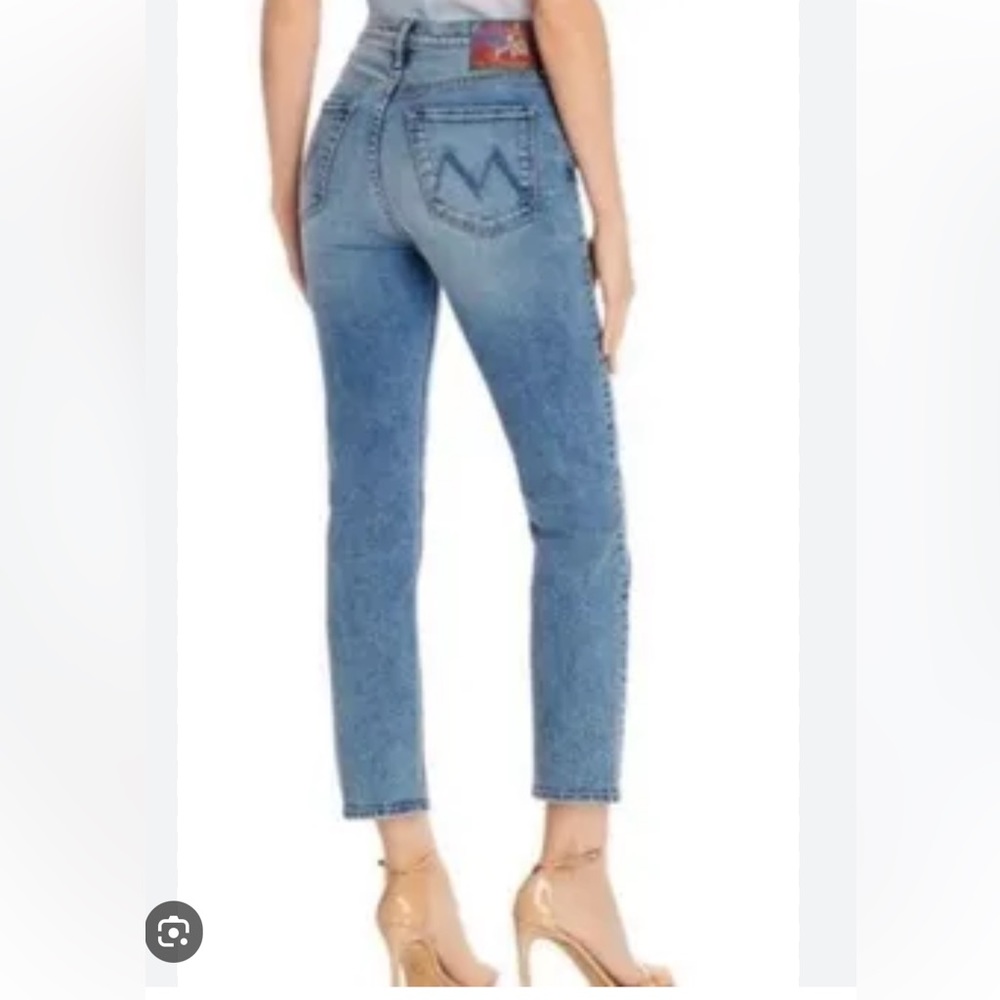 MOTHER High Rise Light Blue Denim Jeans